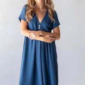 Natural Life Avery Wide Leg Jumpsuit Short Sleeve Boho